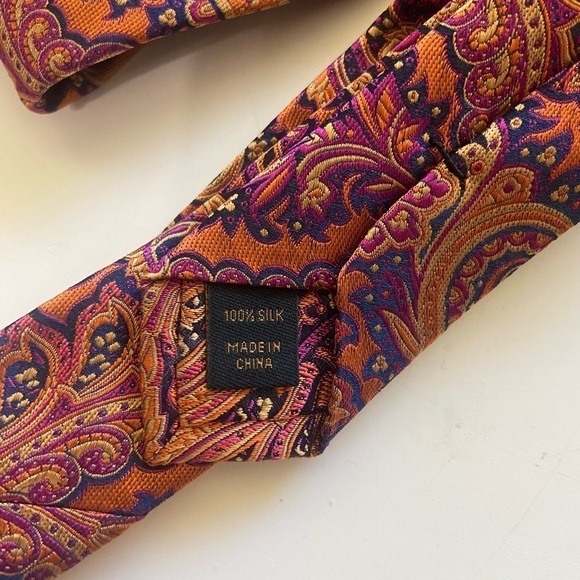 Set of 2 men's ties: Jos a Banks Reserve and Altea Milano both 100% silk - Picture 7 of 9